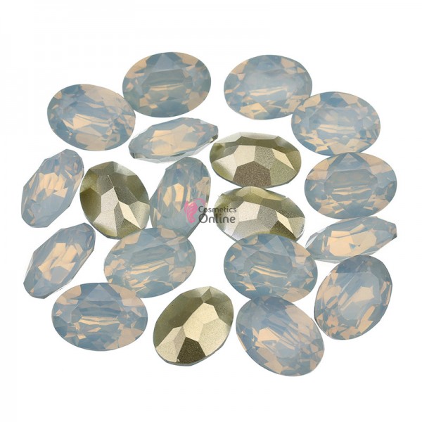 Cristale pentru unghii Marquise, 4 bucati Cod MQ031 Alb opal